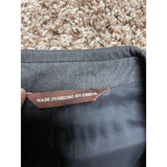 Perry Ellis Mens Two Button Suit Jacket Charcoal Lined Classic Fit Notch 42R New - Picture 9 of 11